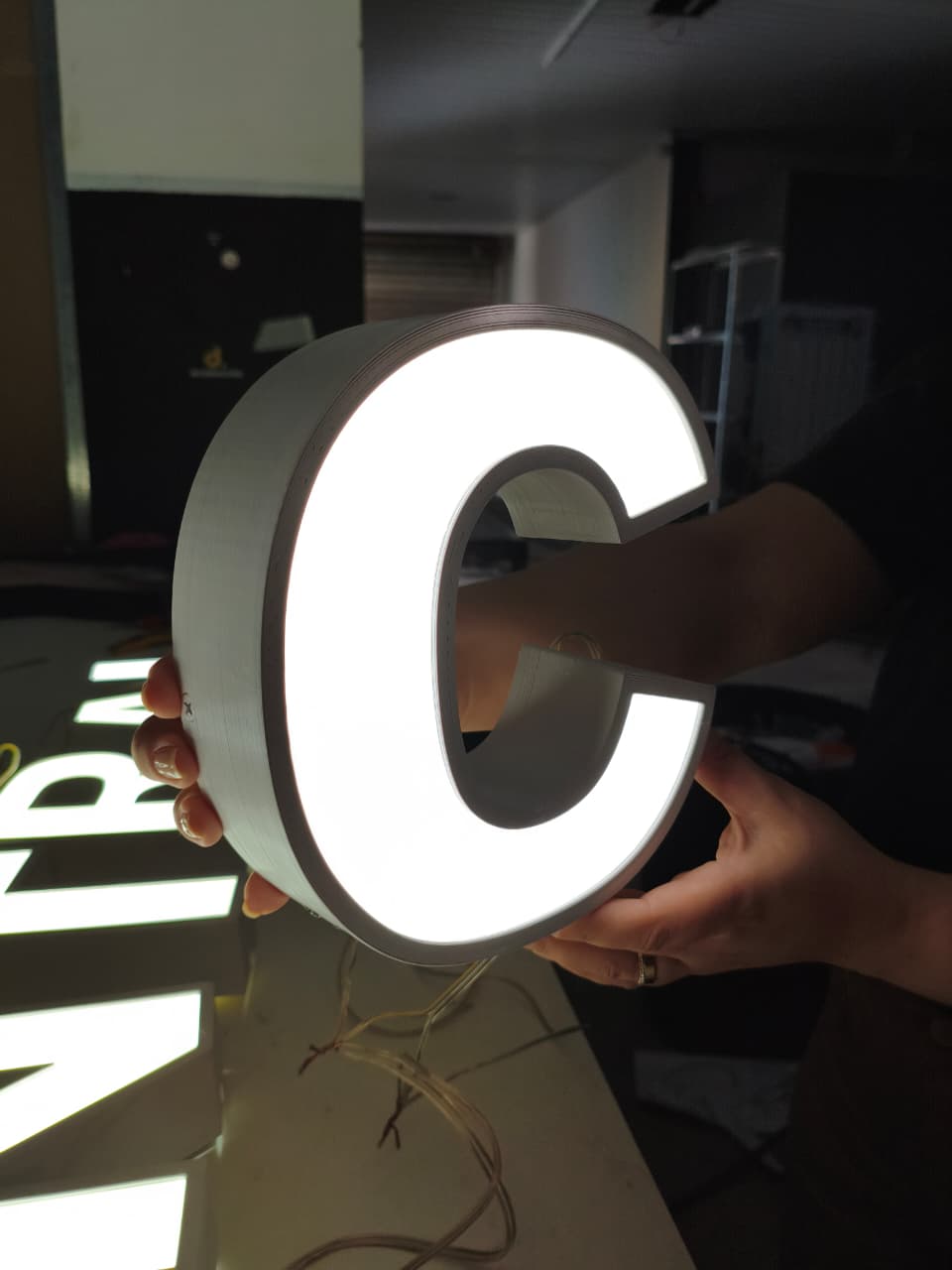 Letra Caixa Iluminaçao Interna